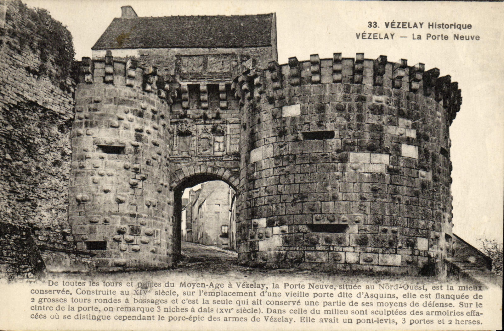 CPA Vezelay la porte neuve