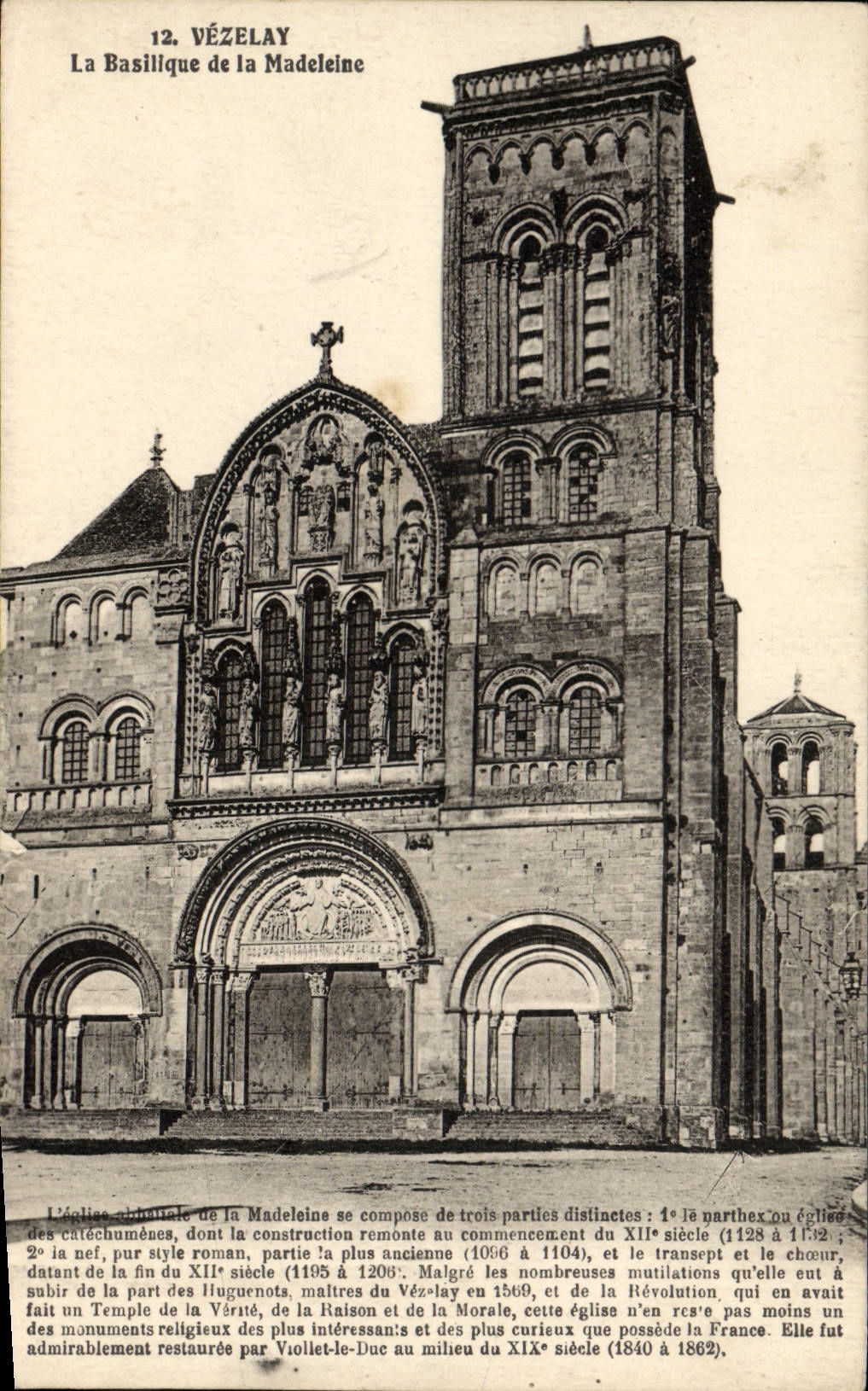 CPA Vezelay La Basilique de la Madeleine