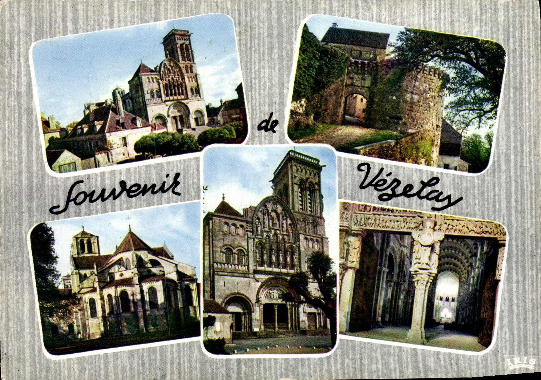 MODERN CARD Vezelay the Basilica of the Madeleine