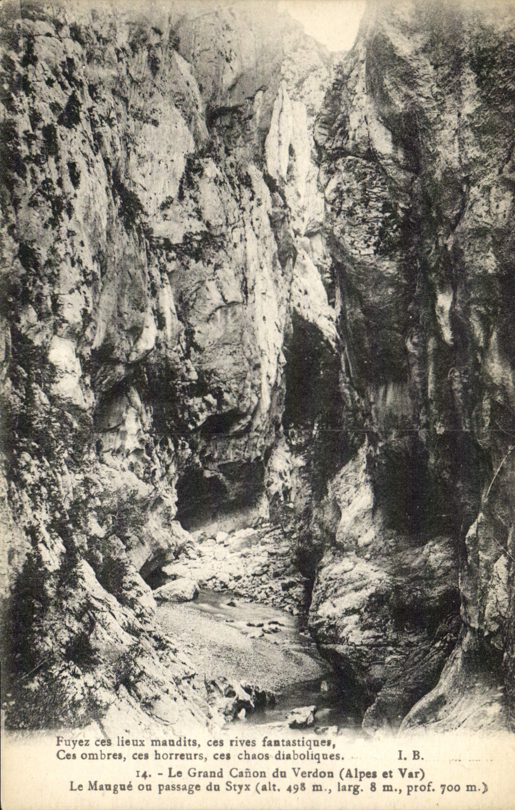 CPA Le Grand Canon Du Verdon Le Maugue Ou Passage du Styx