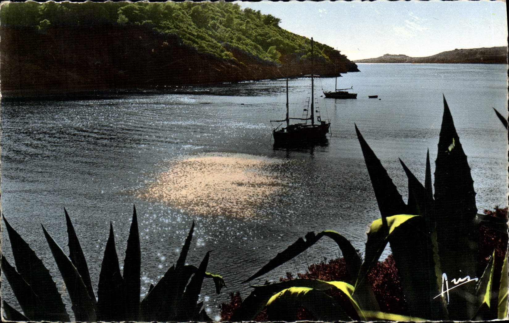 MODERN CARD Dimension of Azure Against Day On the Gold Islands