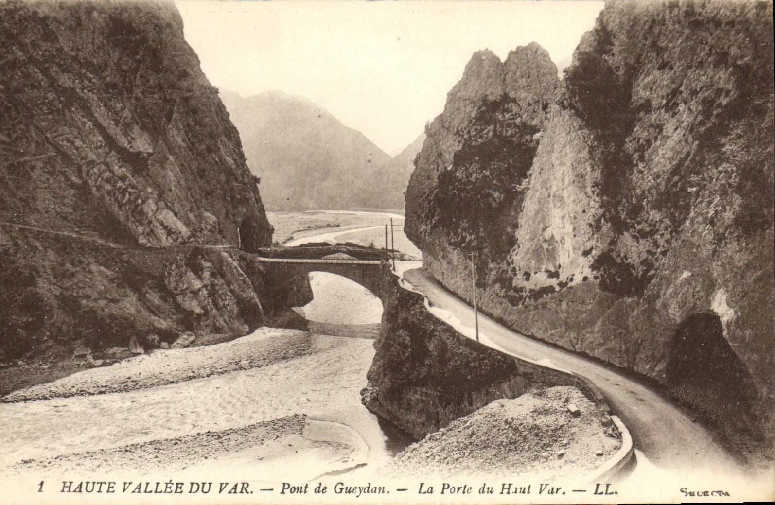 CPA Haute Vallee Du Var Pont De Gueydan La Porte Du Haut Var