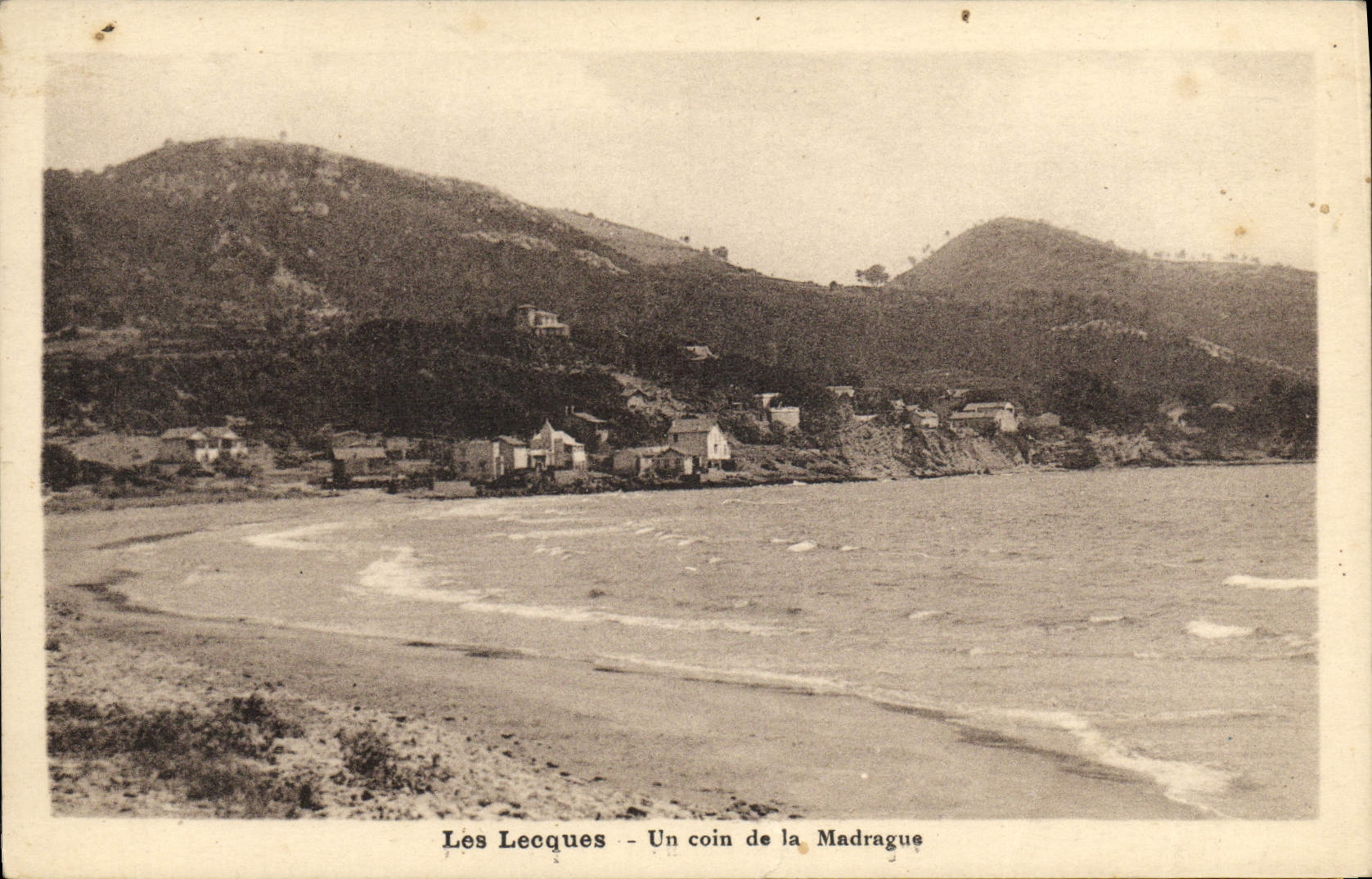POSTAL Lecques de la VENDIMIA una esquina del Madrague