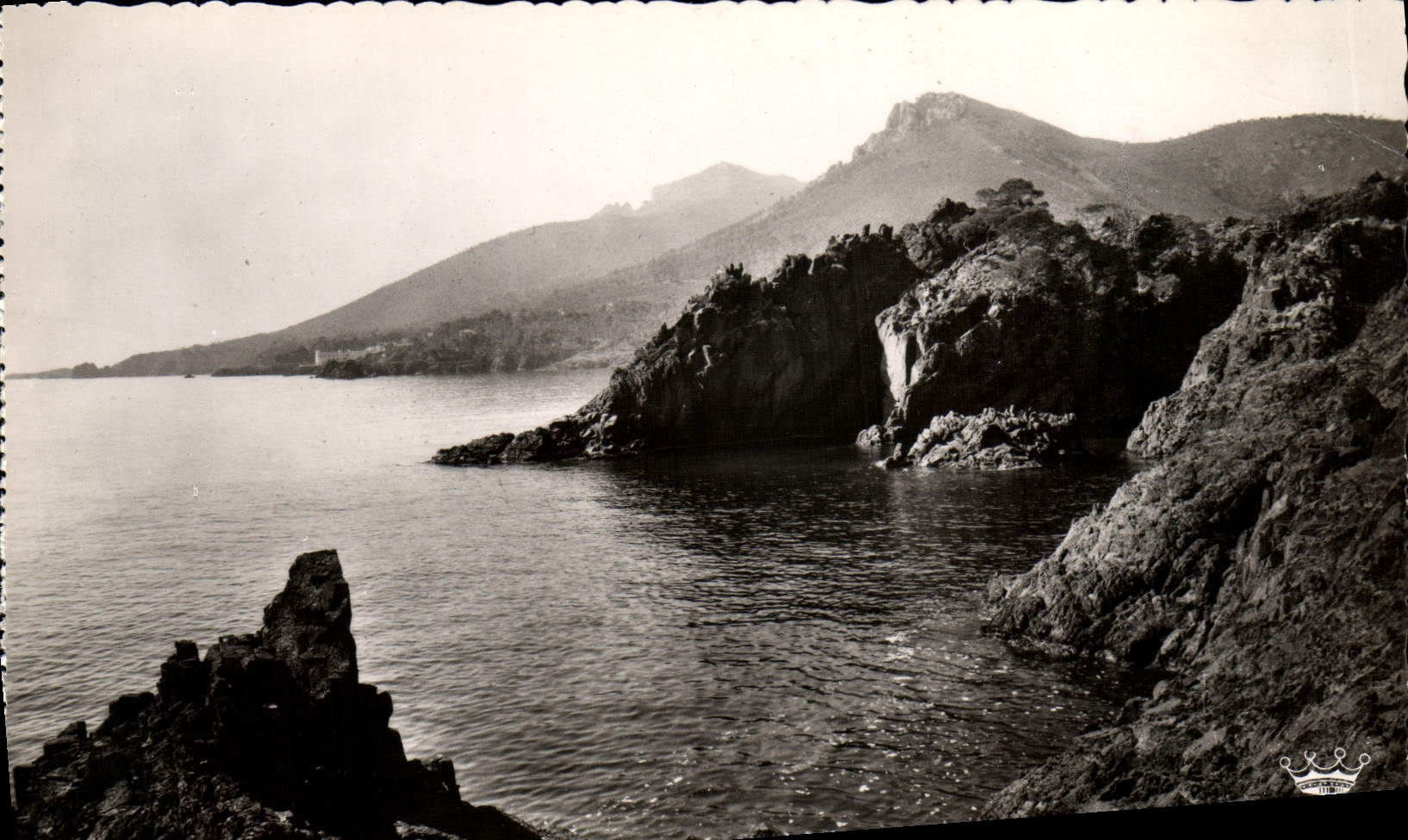 MODERN CARD the Dimension of Azure the Gold Rocks Cornice Of Trayas