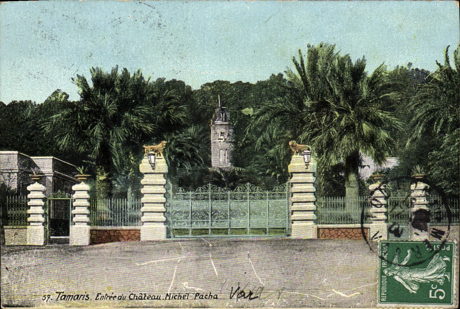 VINTAGE POSTCARD Tamaris Entered Of the Castle Michel Pasha