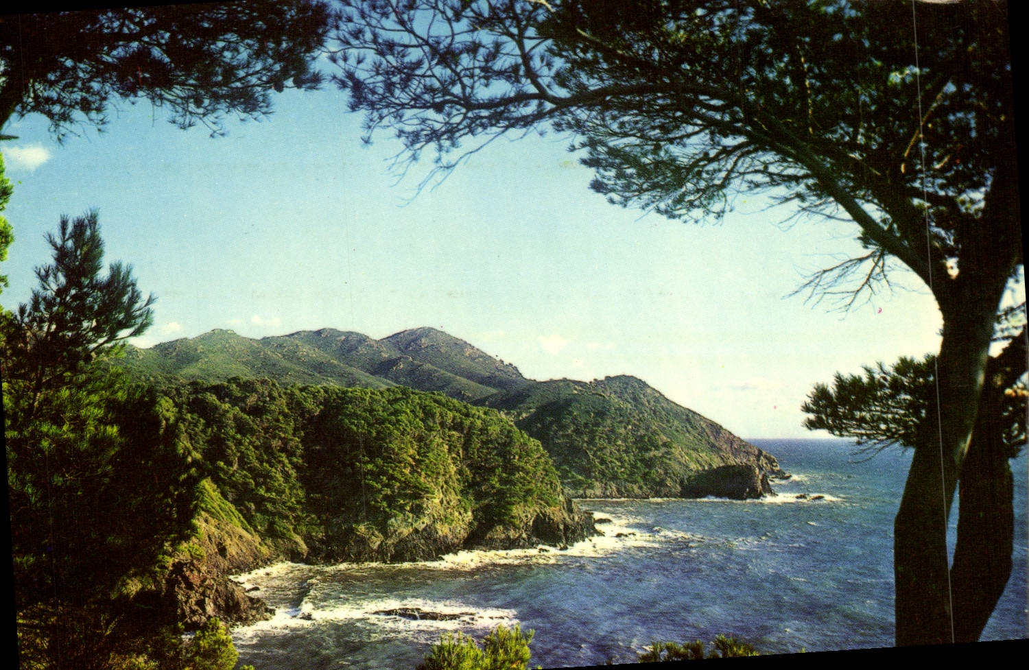 CPM Lumiere Et Beaute De La Cote D'Azur Falaises Tourmentees Du Cap Sicie Perspective sur Notre Dame du Mai