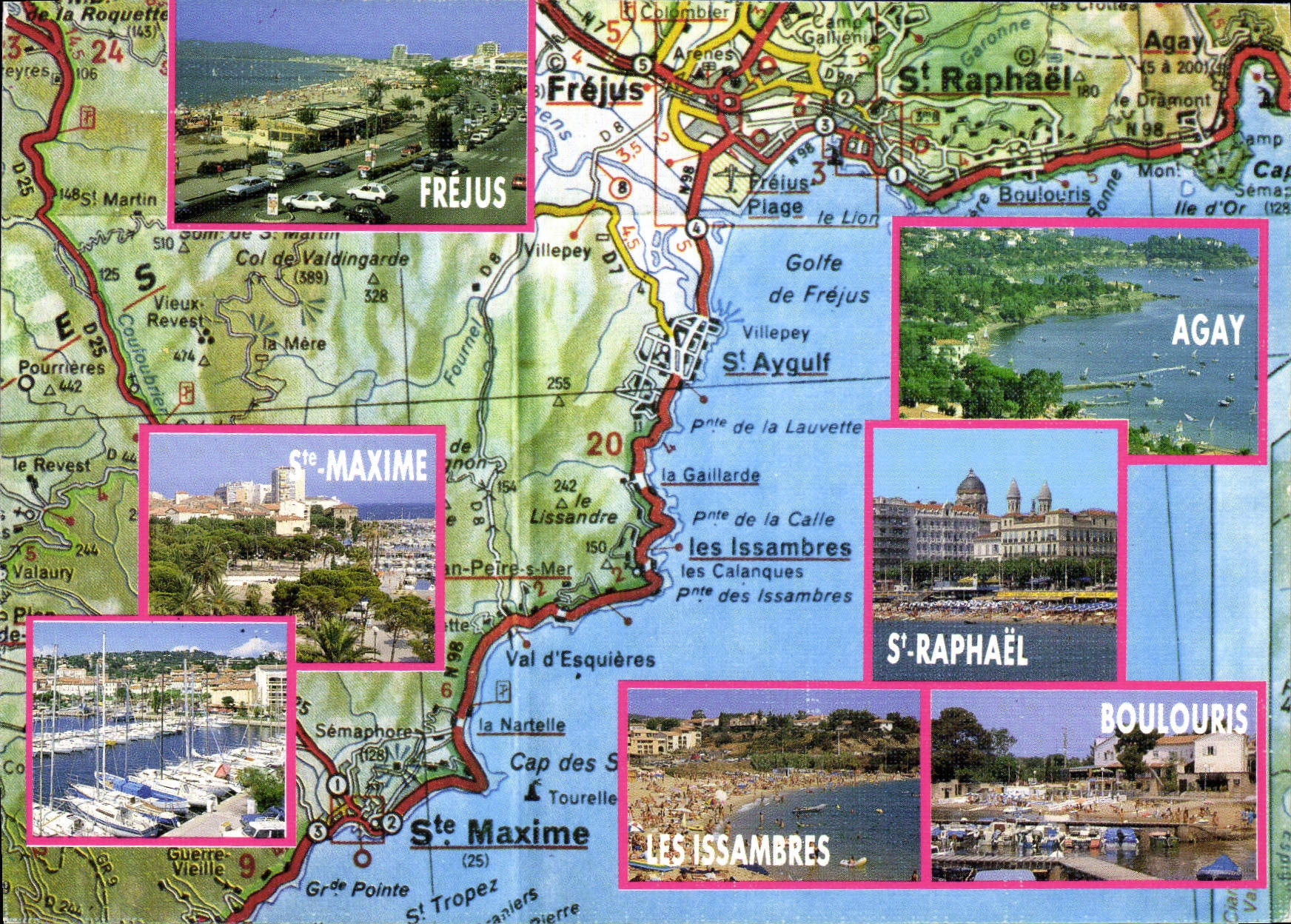 MODERN CARD To remember Of the Dimension of Azure Frejus Agay co. Maxime the issambres Boulouris