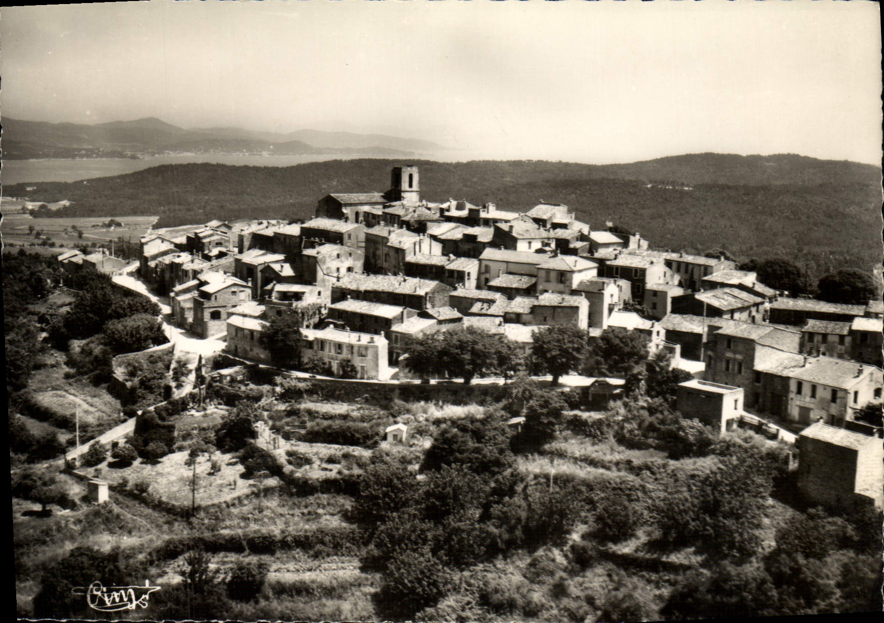 MODERN CARD Dimension of Gassin Azure Seen Air Of the Village