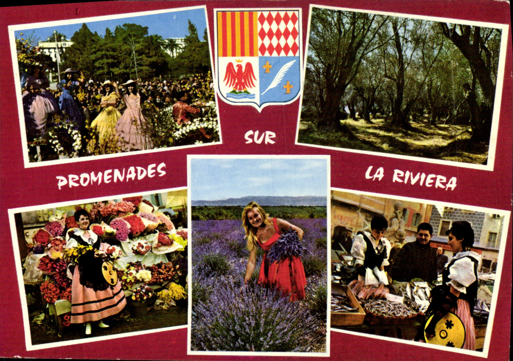 CPM Promenades Sur La Riviera Folklore