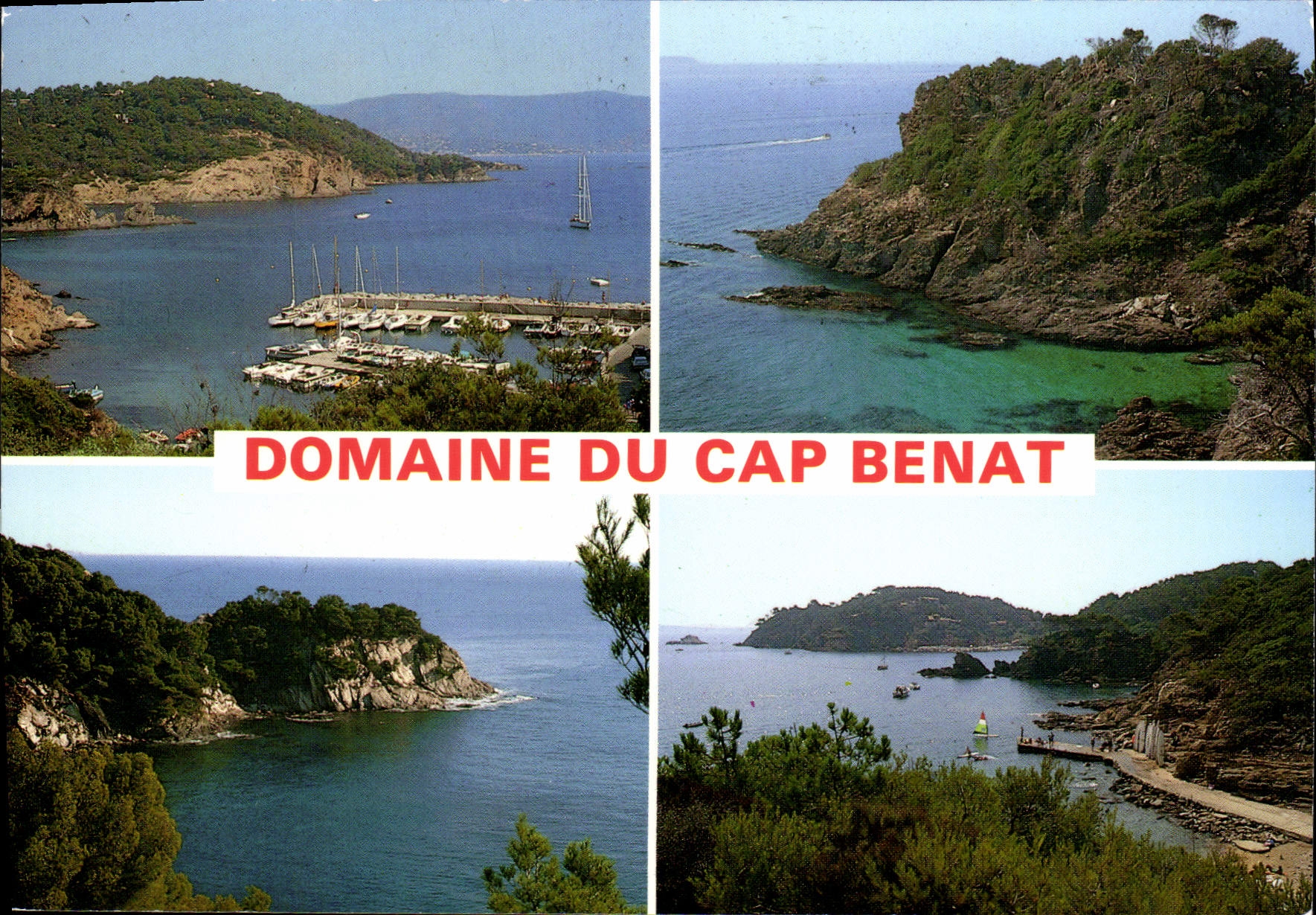 CPM La Cote d'Azur Bormes Les Mimosas Domane Du Cap Benat Port du Pradet Cap Blanc Grande Calanque