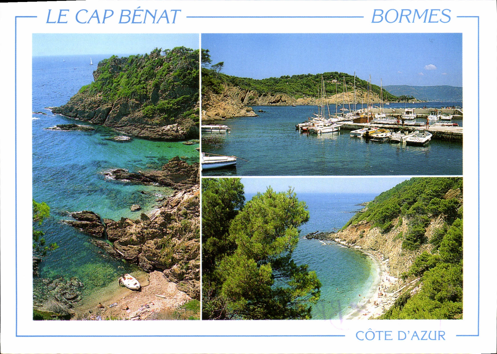MODERN CARD the Dimension of Bormes Azure the Domane Mimosas the Cape Benat