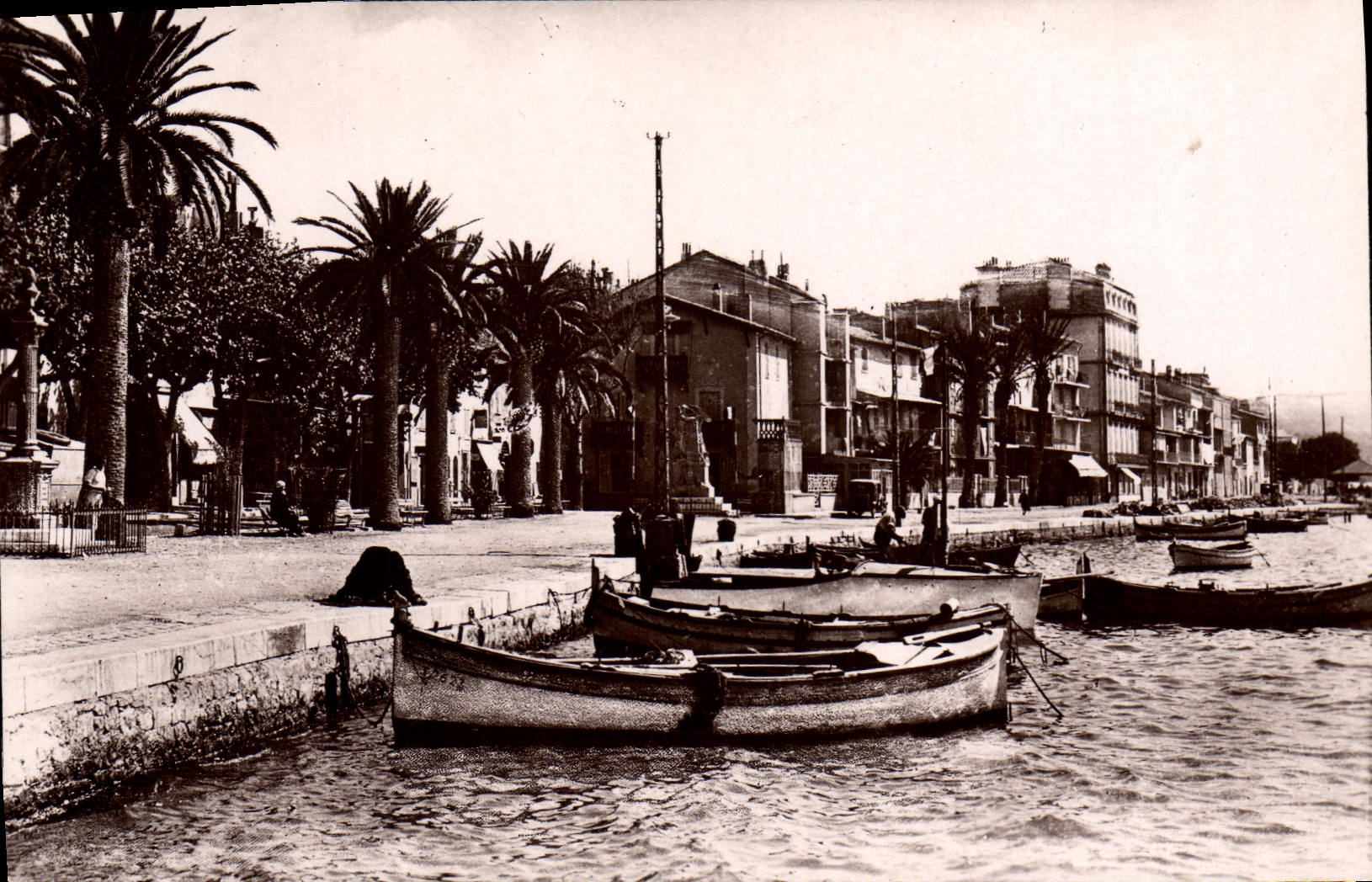 MODERN CARD Bandol Quay Of the South Boats