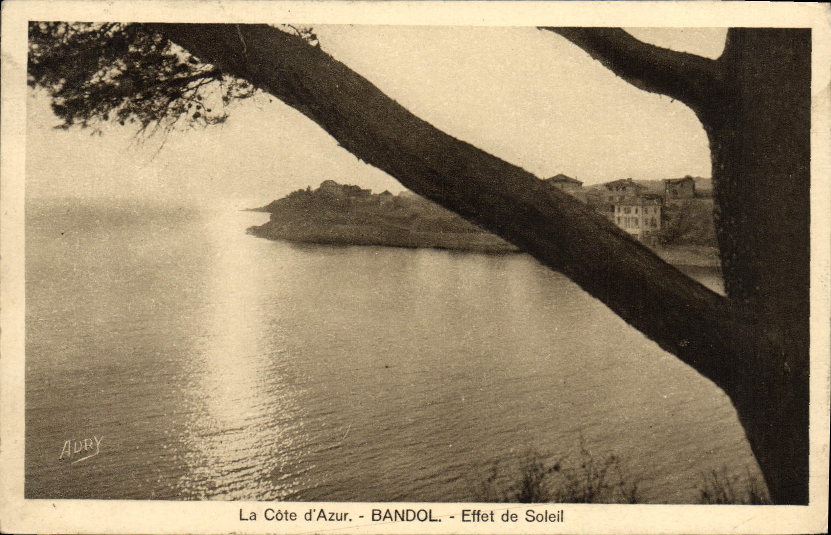 CPA La Cote d'Azur Bandol Effet De Soleil
