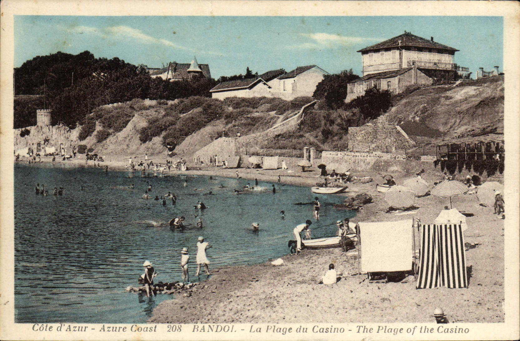 CPA Cote d'Azur Azure Coust Bandol La Plage Du Casino