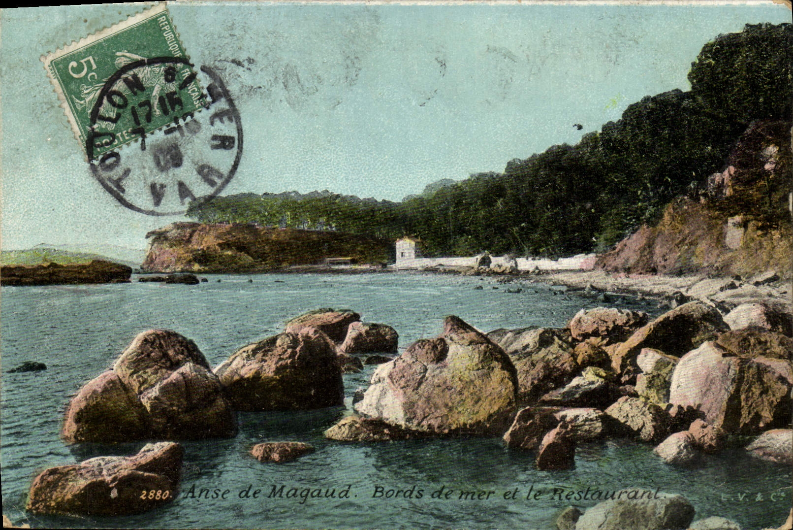 CPA Anse De Magaud Bords De Mer Et Le Restaurant