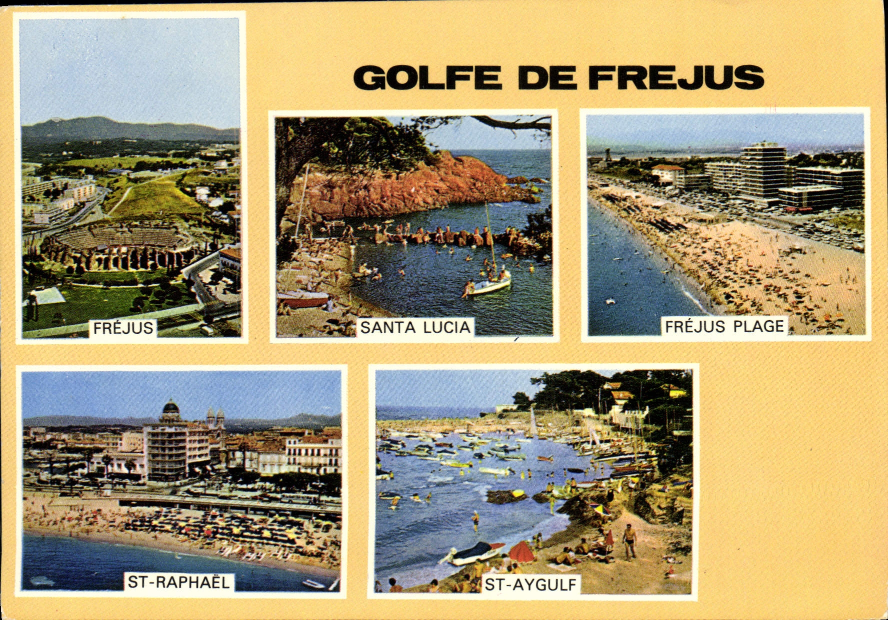 MODERN CARD Gulf Of Frejus Santa Lucia St RAphael St Aygulf