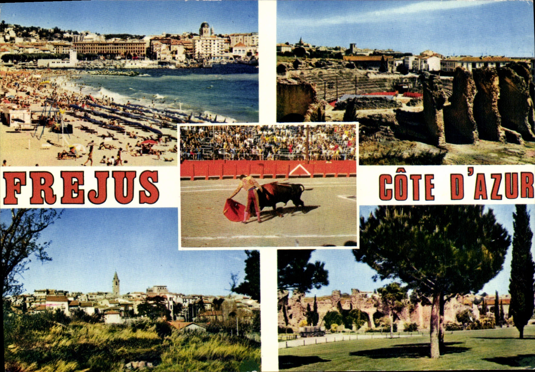 MODERN CARD Reflections Of the Dimension Of Azure Frejus Bullfight