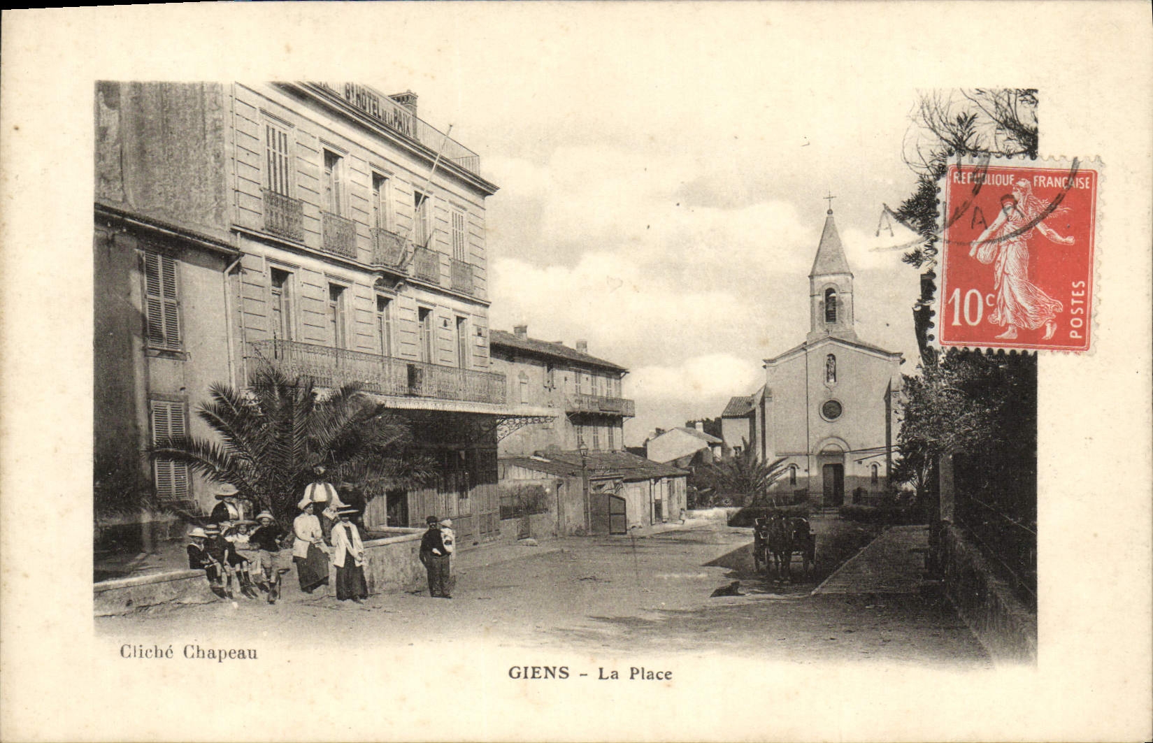 VINTAGE POSTCARD Giens the Place