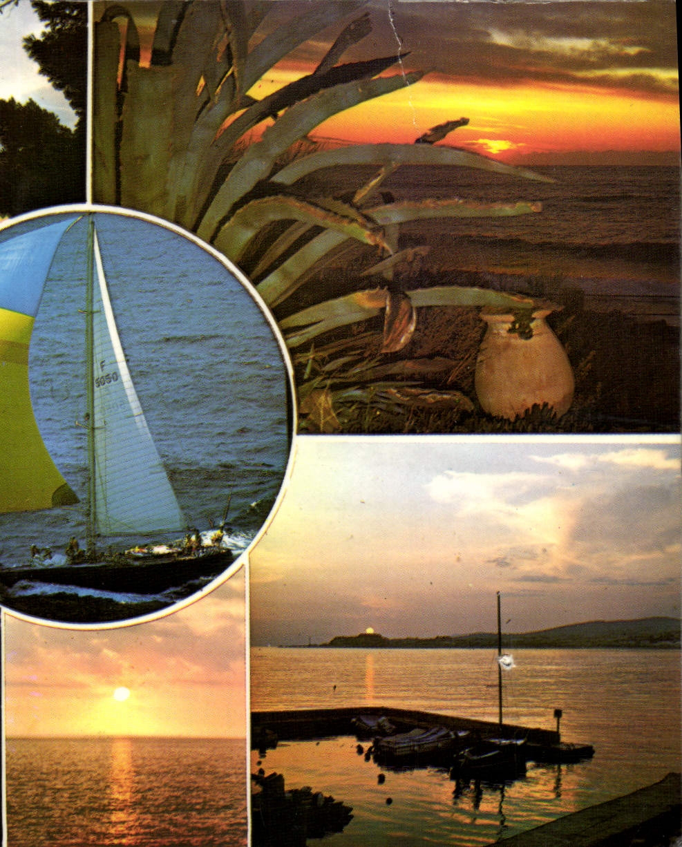 MODERN CARD Light And Beauty Of the Dimension Of Azure Souvenir of the Mediterranean