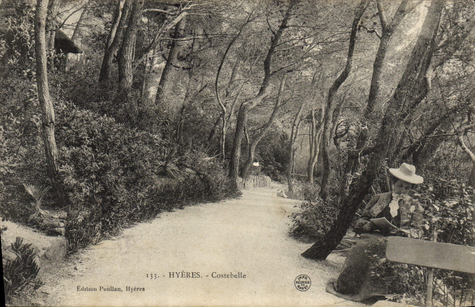 POSTAL Hyeres Costebelle de la VENDIMIA