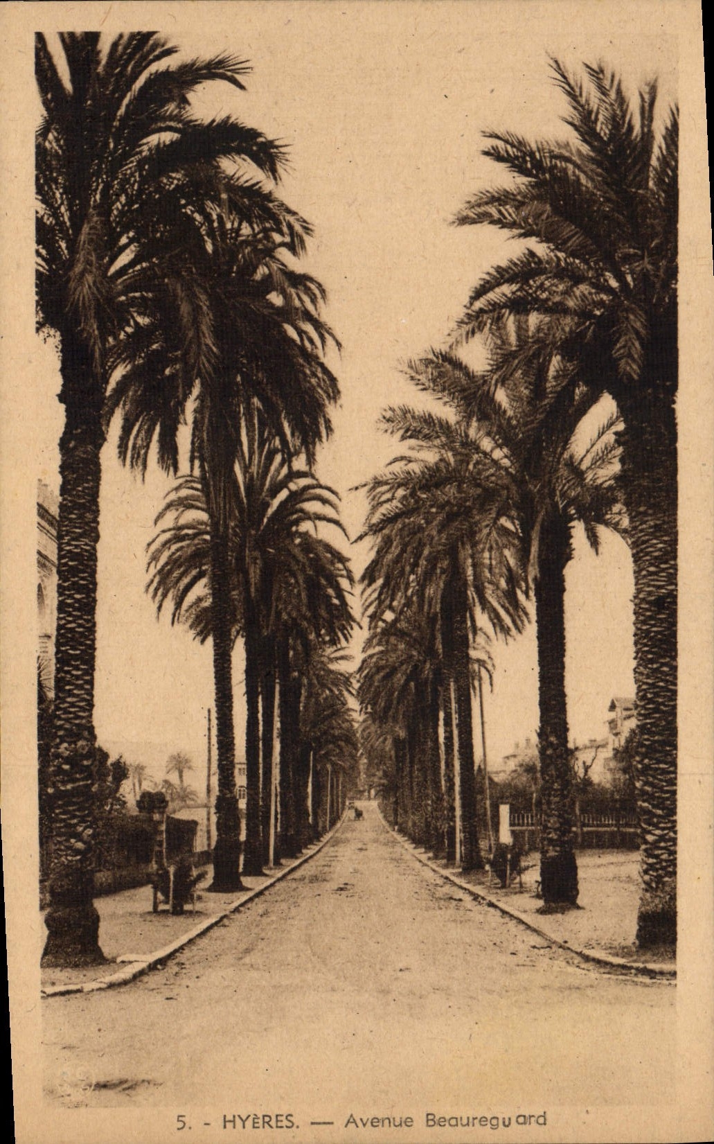 Avenida de Hyeres Beaureguard de la POSTAL de la VENDIMIA
