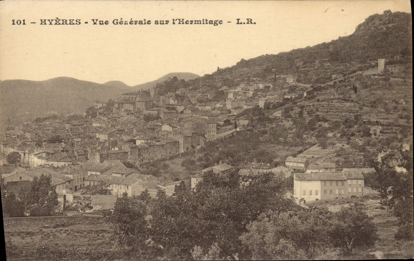 CPA Hyeres Vue Generale sur I'Hermitage