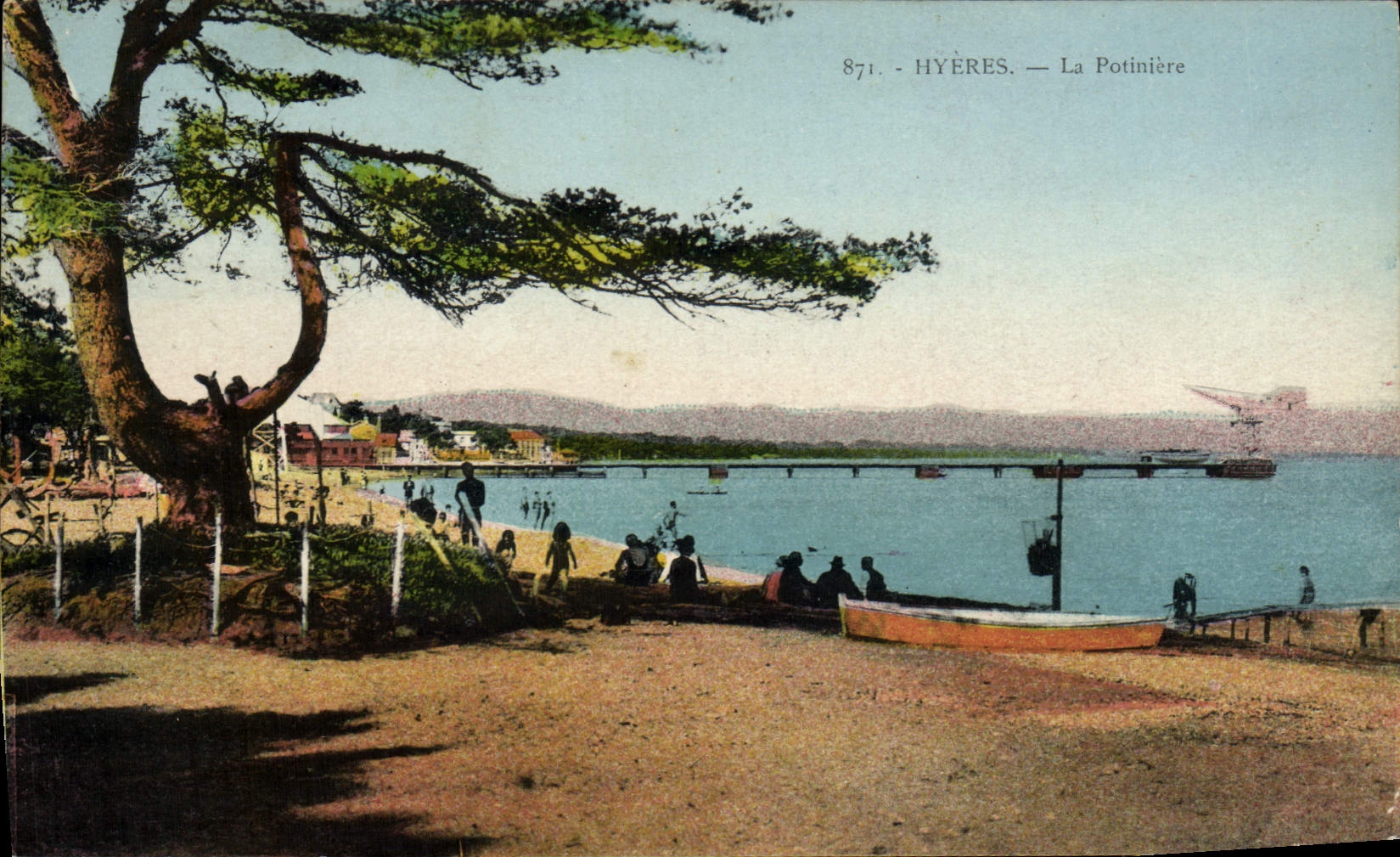 POSTAL Hyeres de la VENDIMIA la caldera del hierro