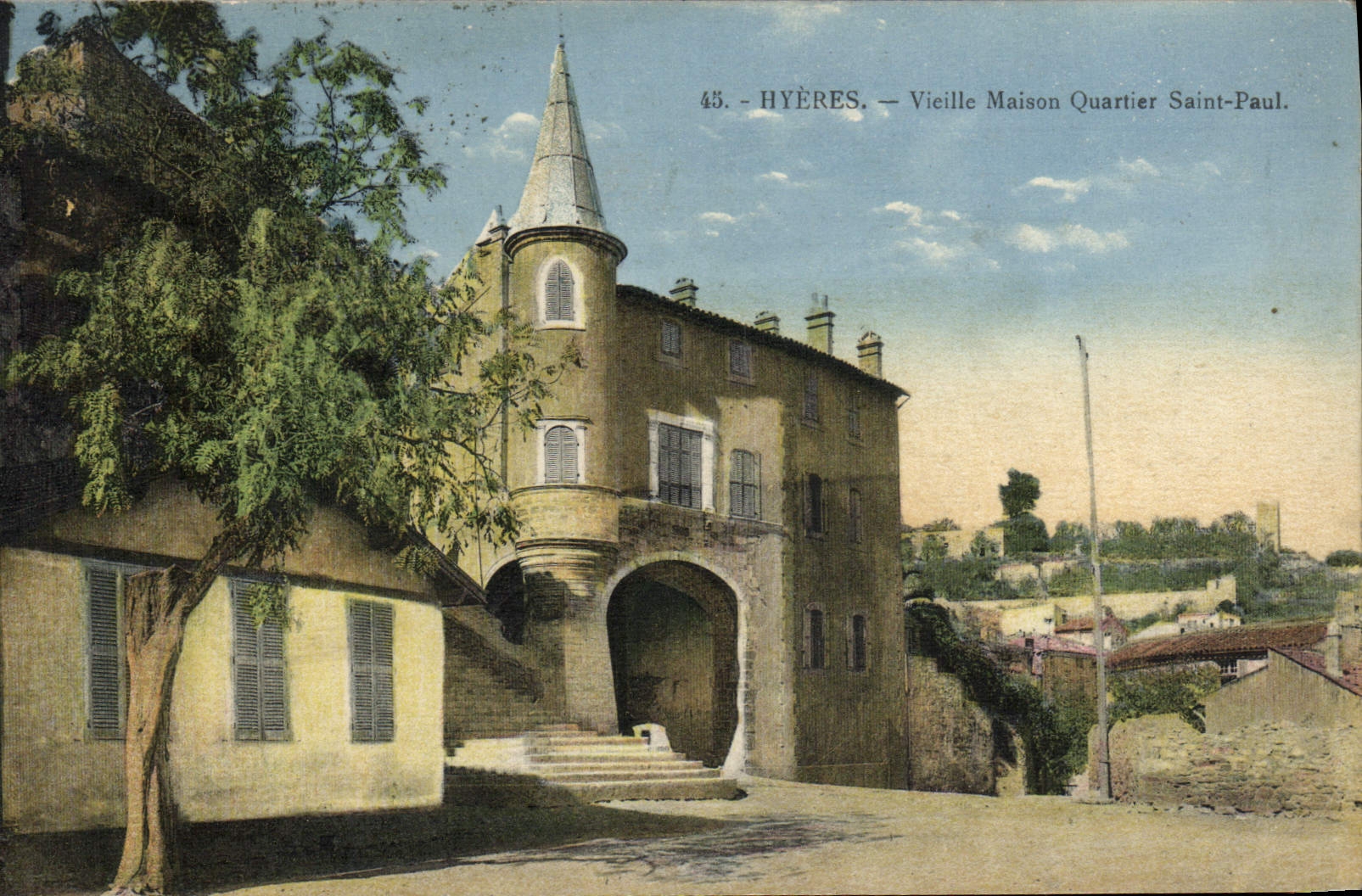 CPA Hyeres Vieille Maison Quartier Saint Paul