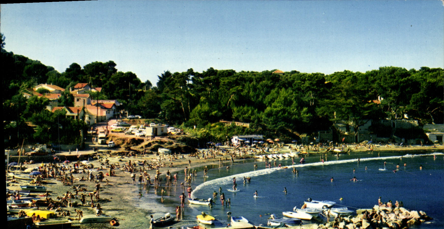 MODERN CARD Reflections Of the Dimension Of Azure Seyne Beach of Fabregas