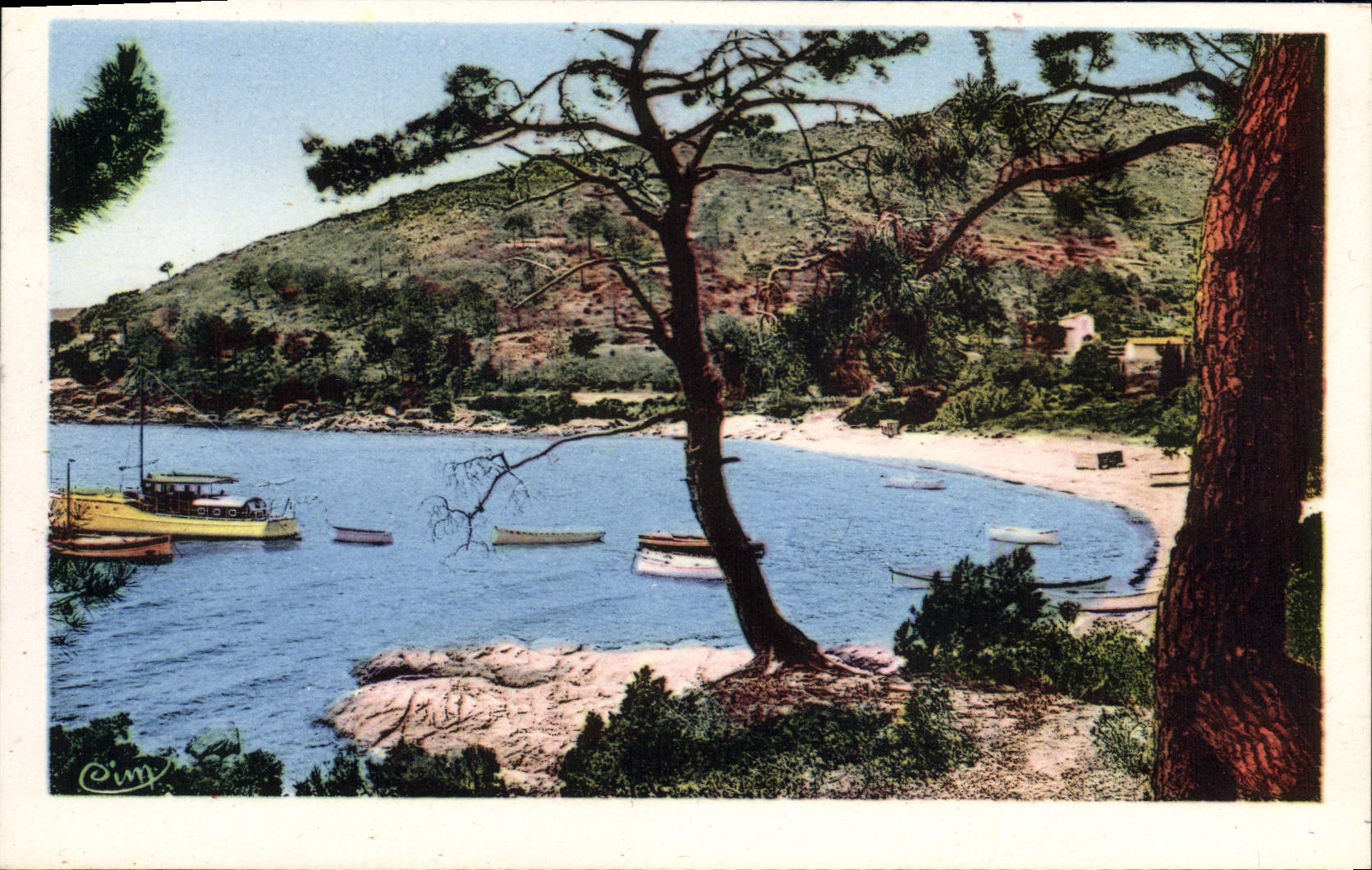 CPA Cote d'Azur Le Lavandou Anse de la Fosette