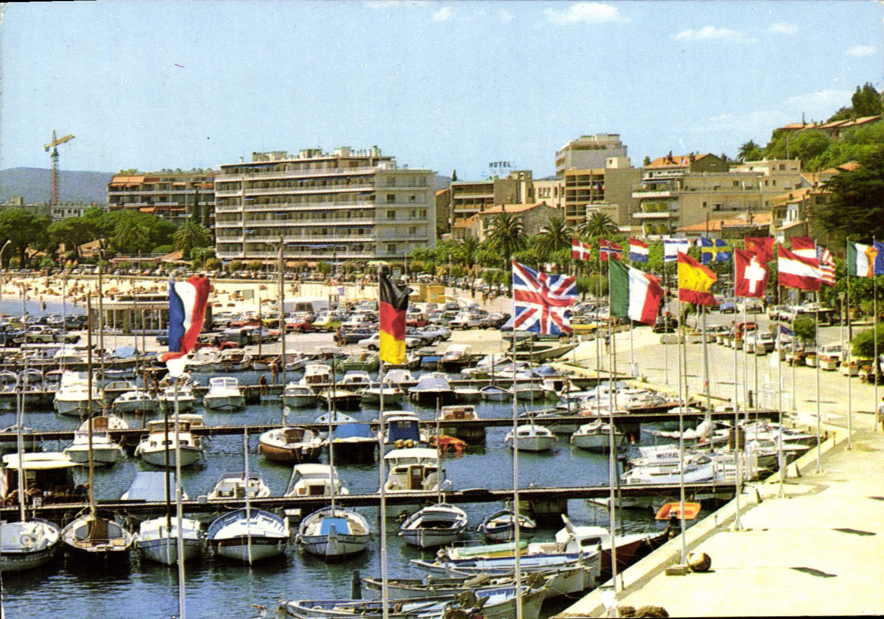 MODERN CARD the Dimension of Unforgettable Azure Lavandou the Port Boats