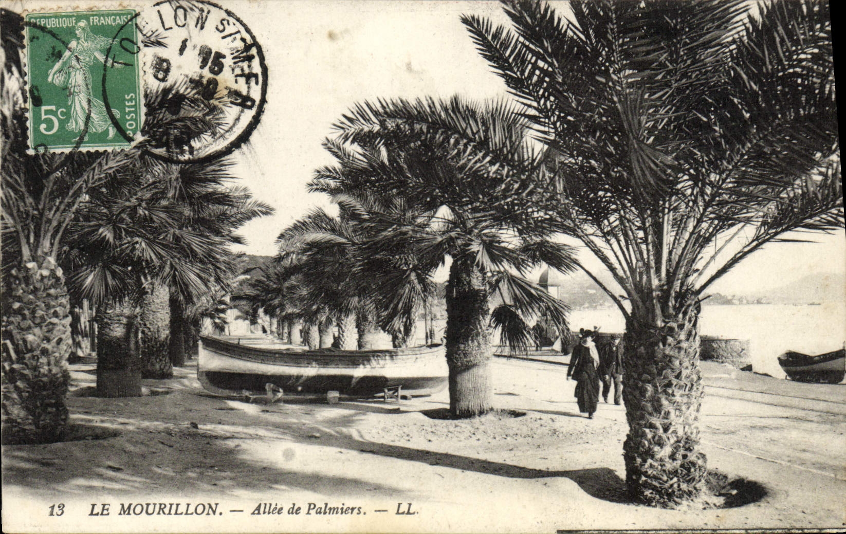 CPA Le Mourillon Allee de Palmiers