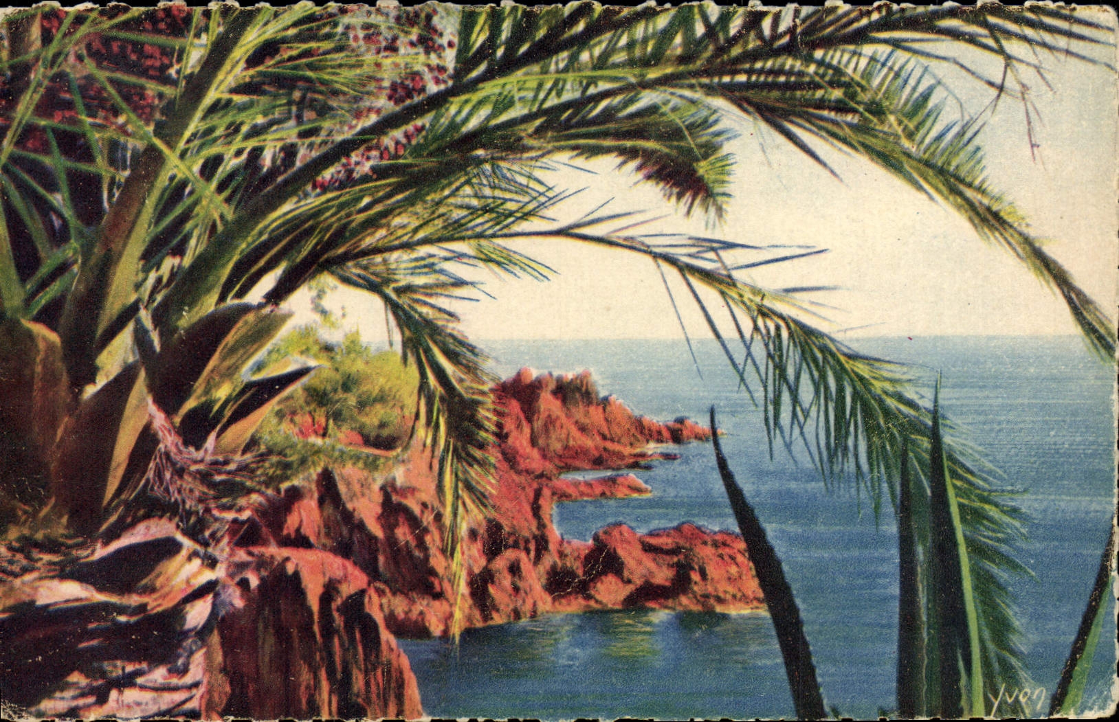 CPA Cote D'Azur Les Rochers du Trayas