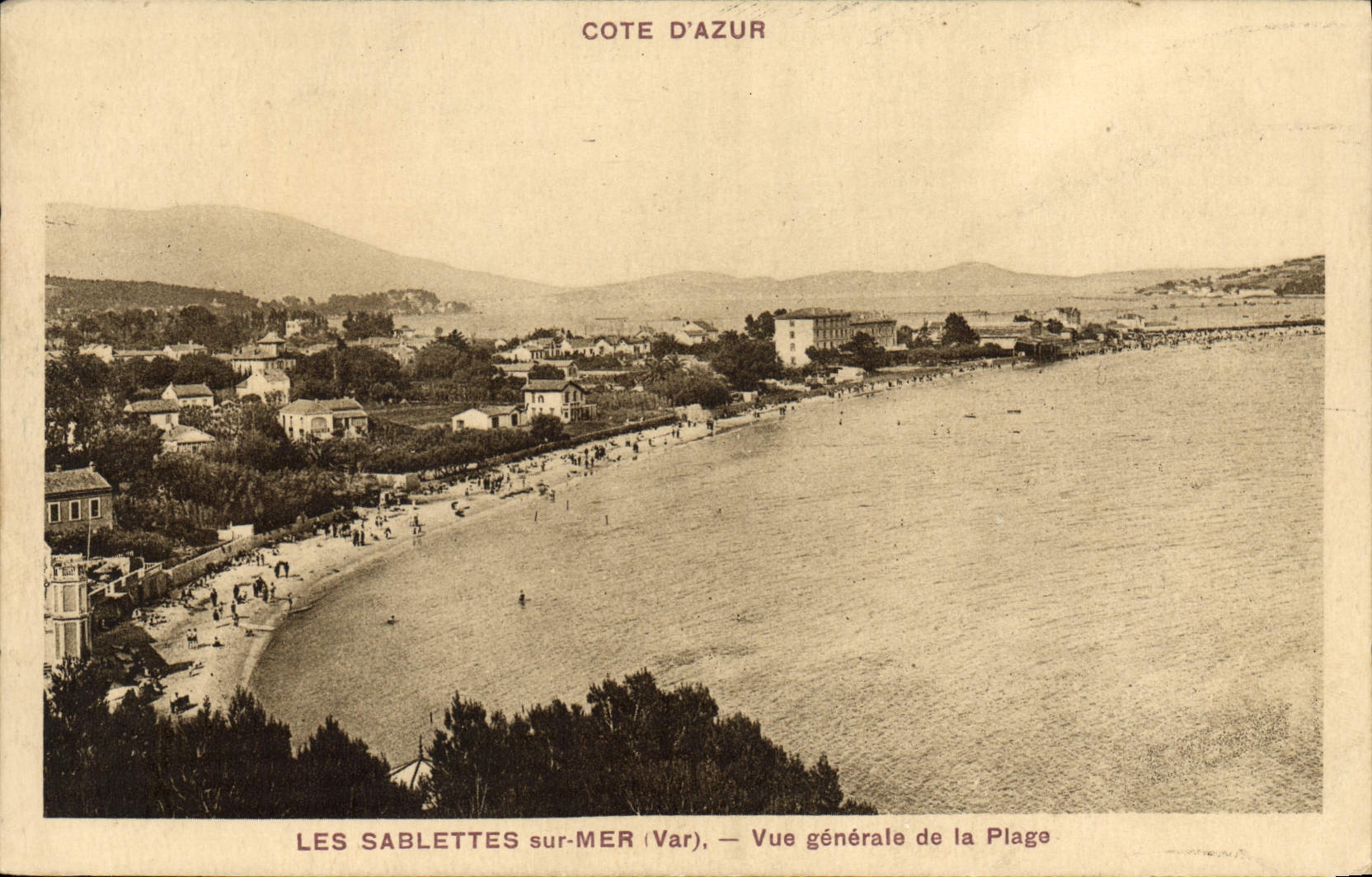 CPA Les sablettes sur Mer Vue Generale de la Plage