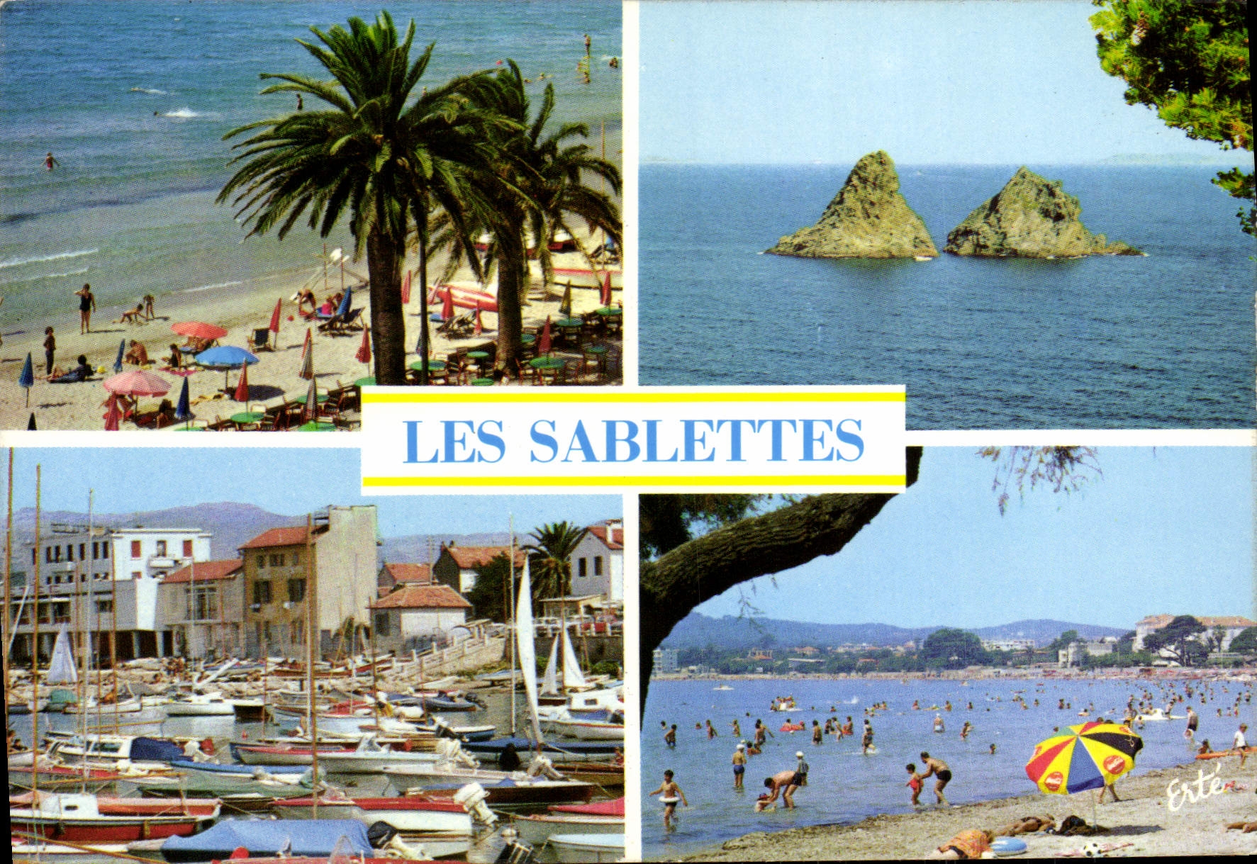 POSTAL MODERNA Sablettes su playa