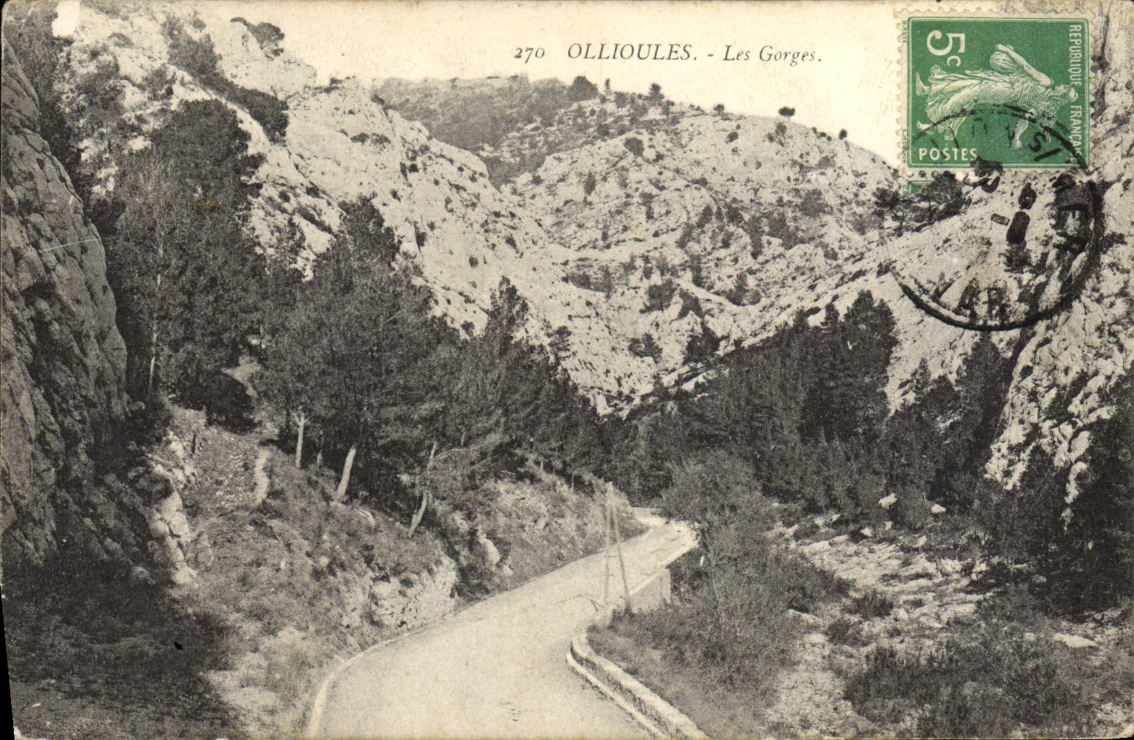 CPA Ollioules Les Gorges 