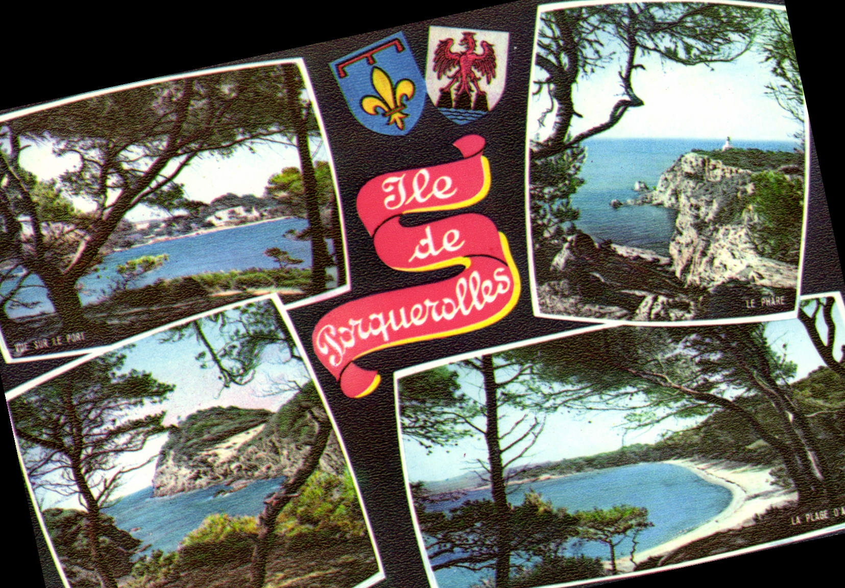 POSTAL MODERNA la perla de Illes D o de Porquerolles