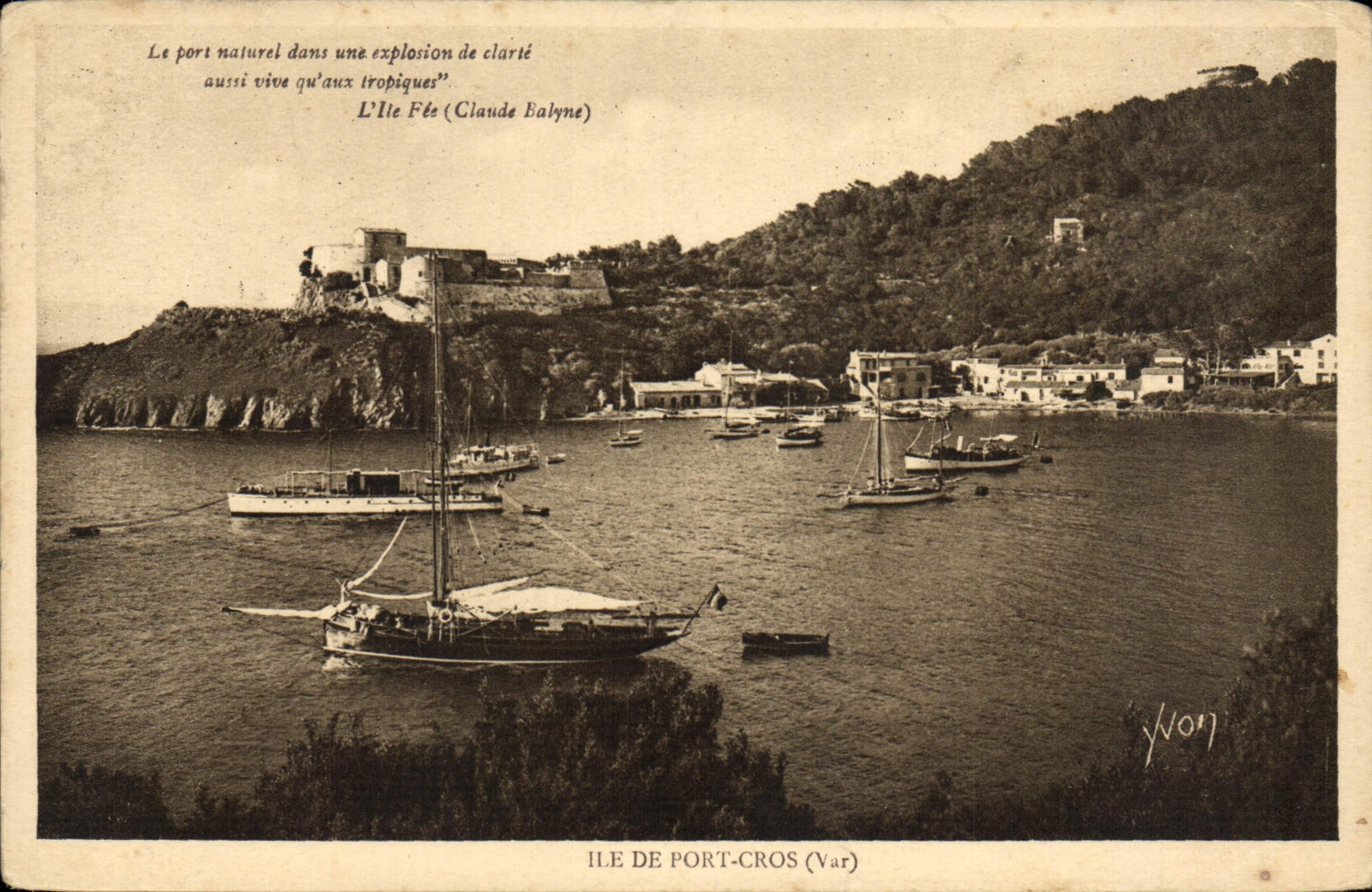 CPM Ile De Port Cros Le port Bateaux