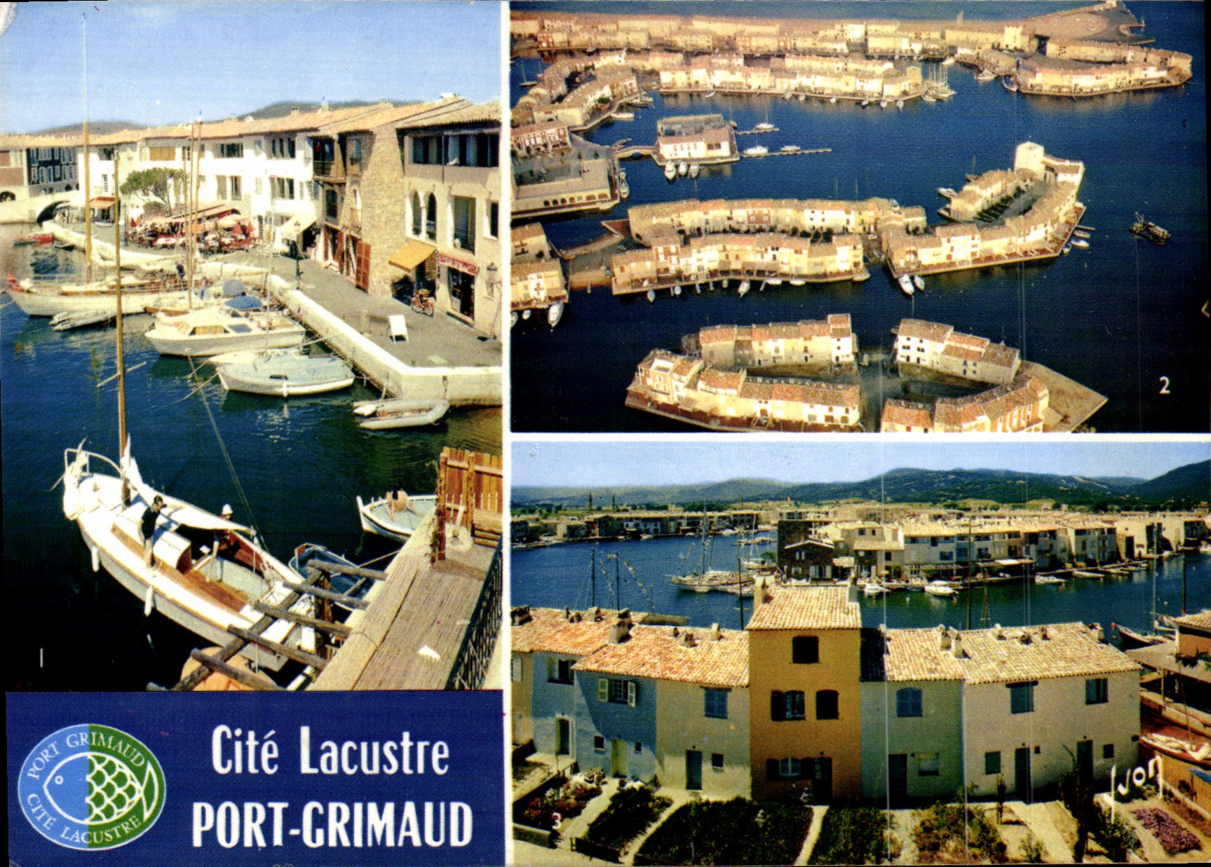 POSTAL MODERNA puerto del ISCED Grimaud del lago