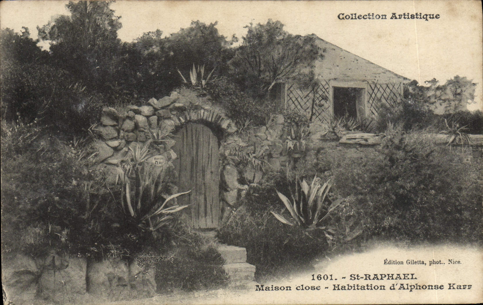 CPA Saint Raphael Maison close Habitation d'Alphonse Karr