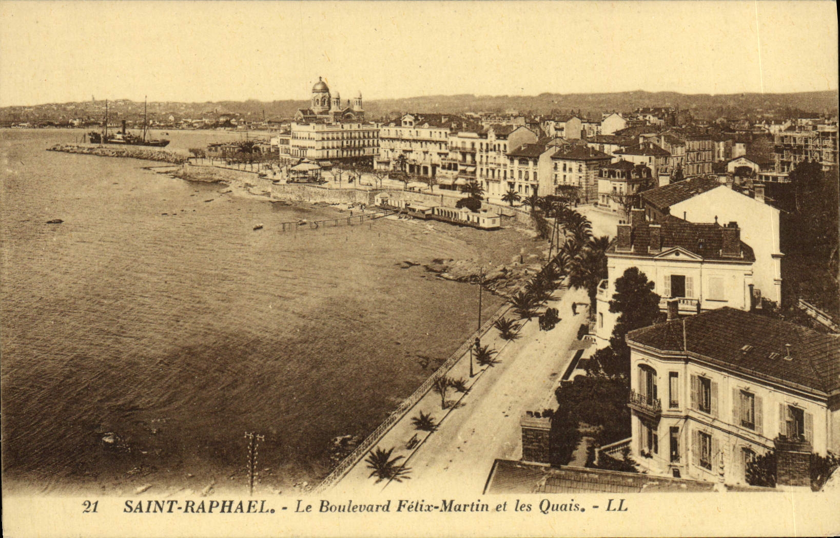 VINTAGE POSTCARD Holy Raphael the Boulevard Felix Martin Quays