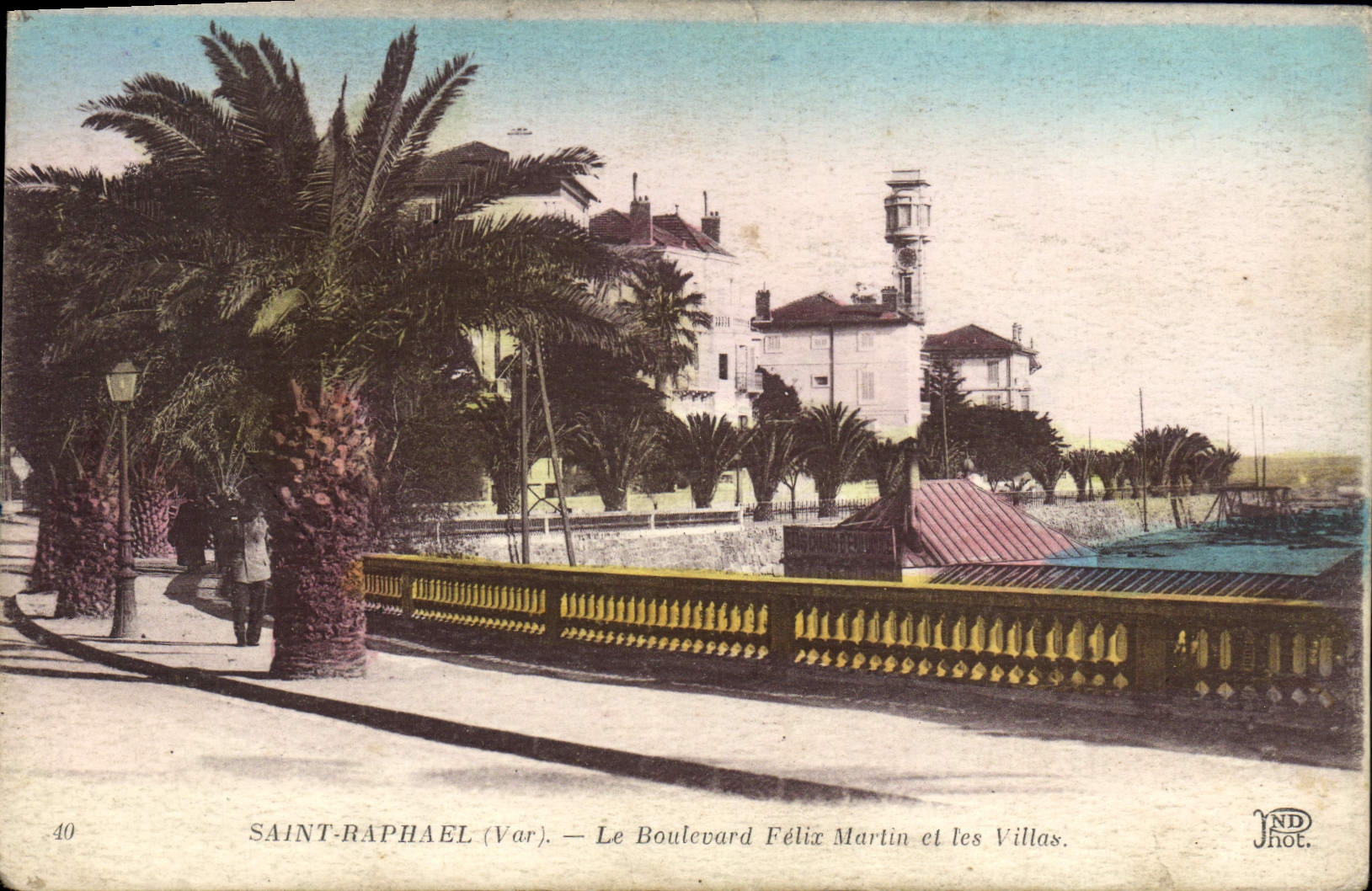 CPA Saint Raphael Le Boulevard Felix Martin et les Villas