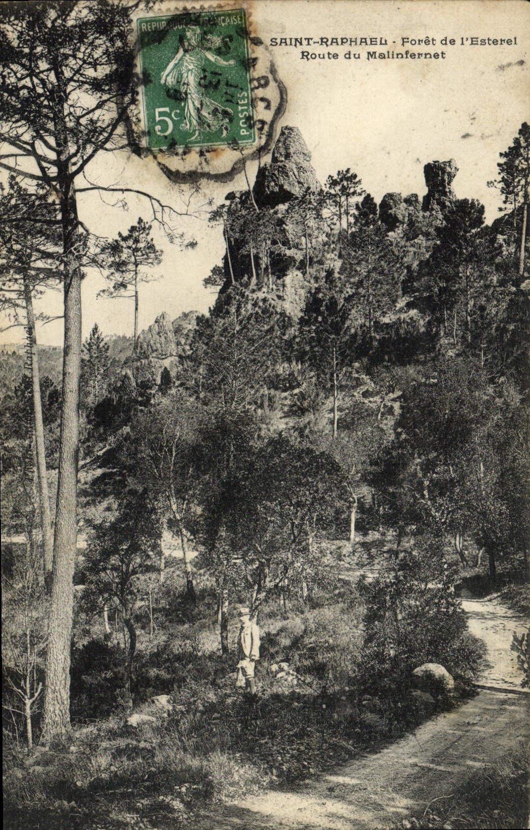 CPA Saint Raphael Foret de l'Esterel Route du Malinfernet