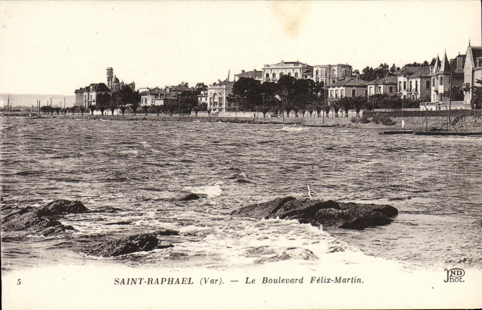 CPA Saint Raphael Le Boulevard Felix Martin