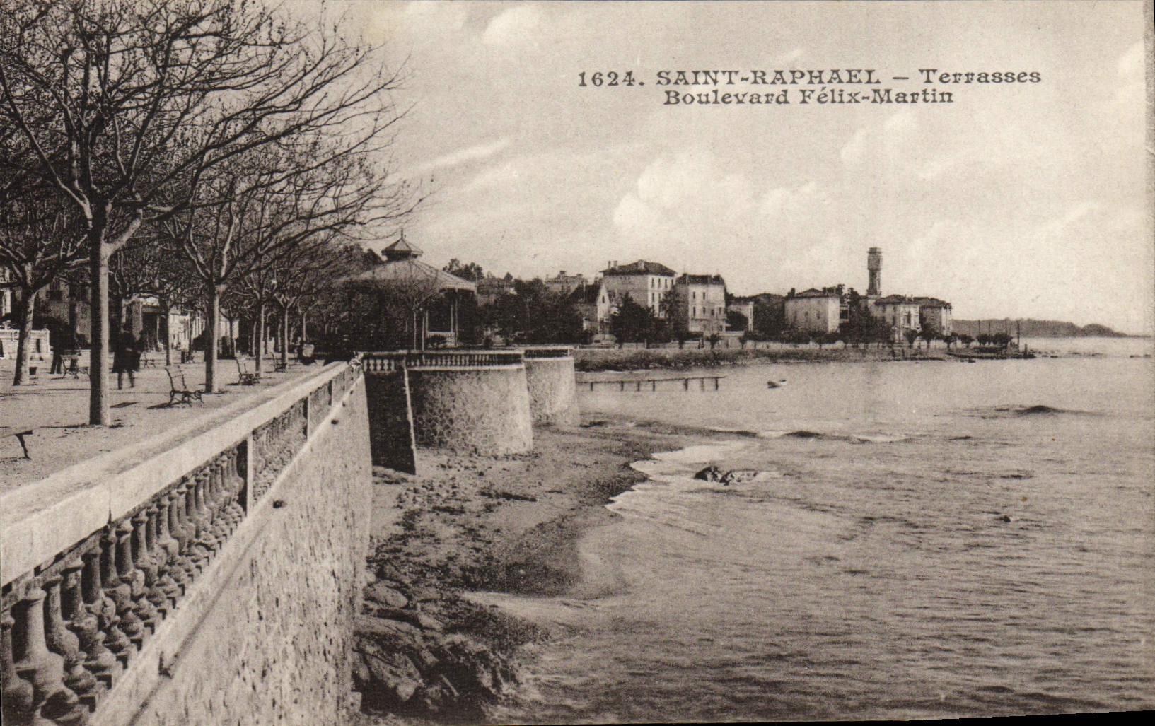 CPA Saint Raphael Terrasses Boulevard Felix Martin
