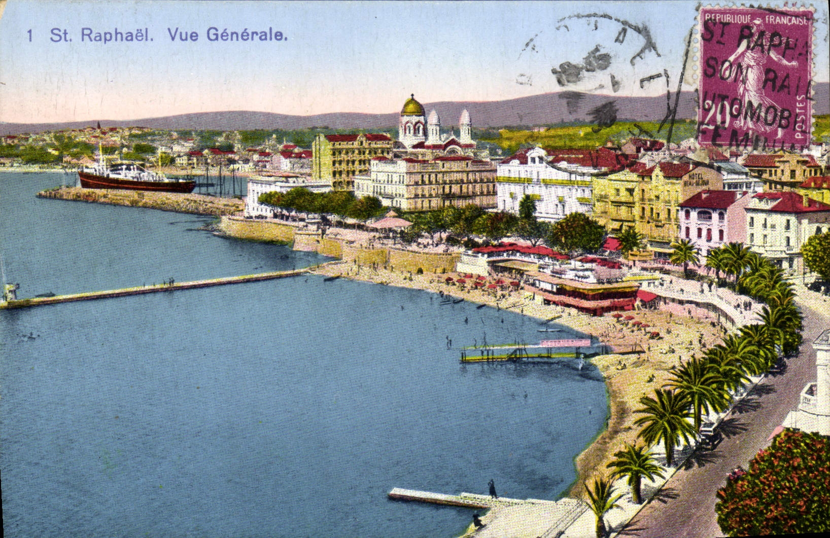 CPA St Raphael Vue Generale