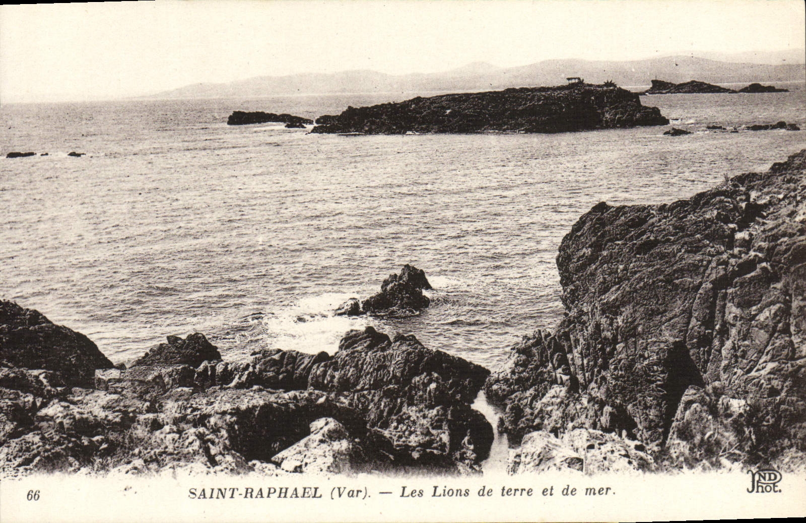 CPA Saint Raphael Les Lions de terre et de mer