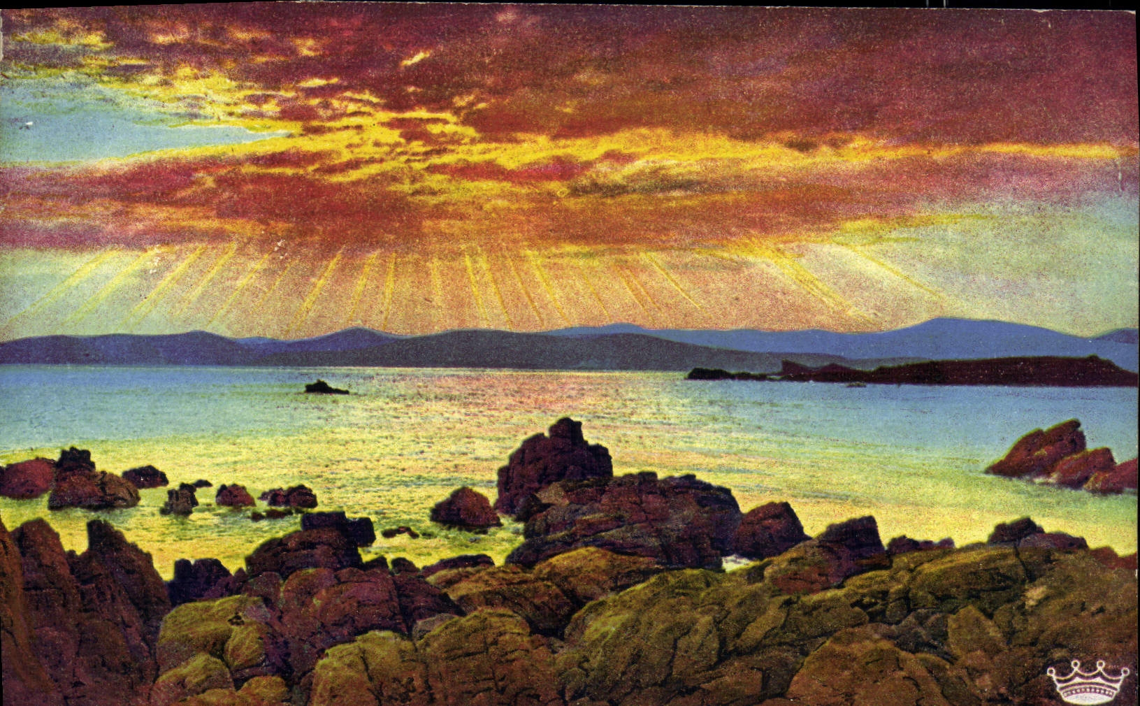 Leones santos de Raphael de la POSTAL de la VENDIMIA