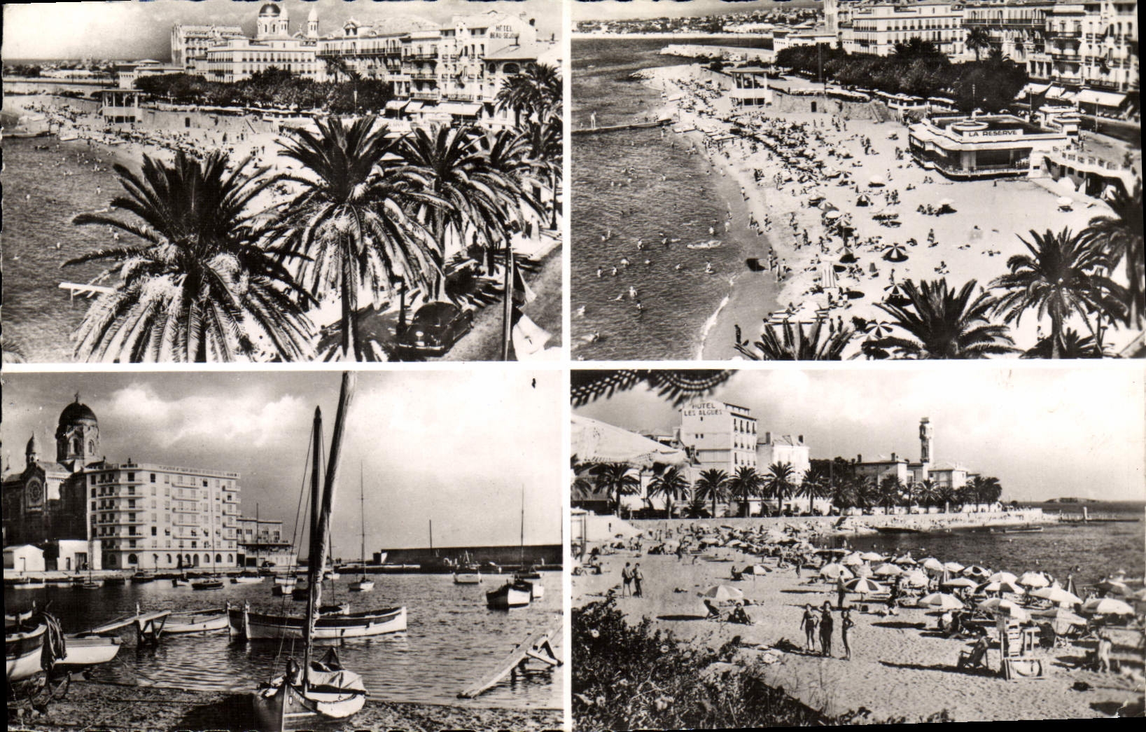 Raphael santo de la POSTAL de la VENDIMIA la playa vista del hotel de las algas
