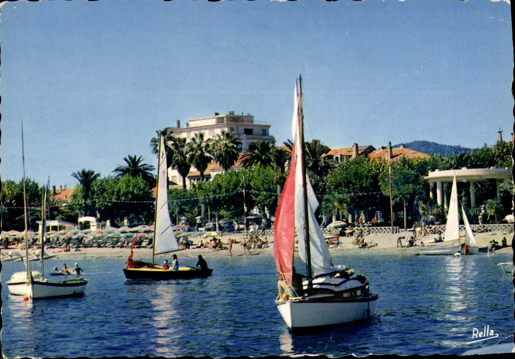 CPM Sainte Maxime Sur Mer Voiliers au depart